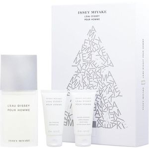 Perfume Masculino Issey Miyake L'eau D'issey Edt Spray 125 Ml&bálsamo Pós-barba 50 Gel De Banho