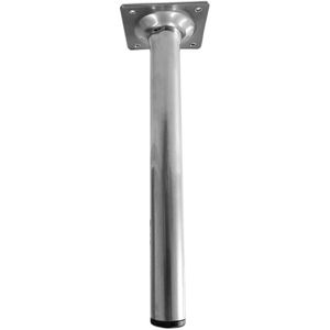 Pé Para Móveis Tipo Tubo Zamar Prata 20cm