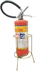 Suporte-Para-Extintor-de-Incencio-de-Piso-Zamar-Vermelho