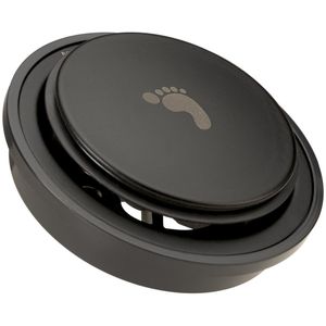 Ralo Grelha Redondo Aquaplas Click Black Matte 10cm