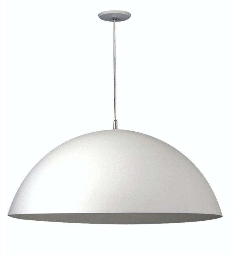 Pendente-1-Lampada-Contemporaneo-Redondo-60W-Aluminio-Pantoja-6000-Branco-Bivolt