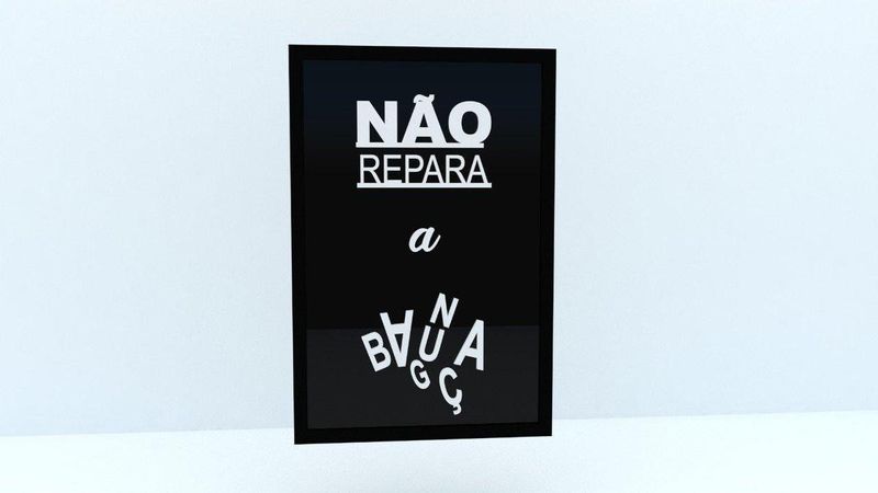 Quadro-Decorativo-Dmadero-Nao-Repare-A-Bagunca-20x30x9cm