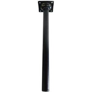 Pé Para Móveis Tipo Tubo Zamar Preto 30cm