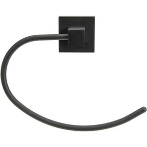 Porta Toalha Aquaplas Rosto Preto Matte