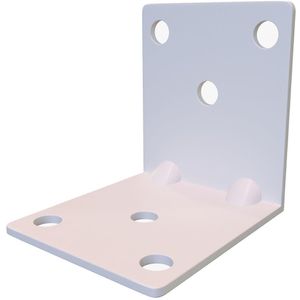 Cantoneira em L Zamar Fix 6 Furos Branco