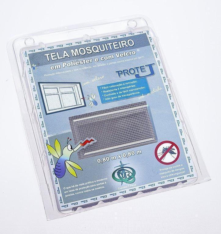 Tela-Mosquiteiro-Para-Protecao-Contra-Mosquitos-Victoria-Reggia-com-Velcro-Cinza-80x80cm