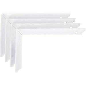 Suporte Para Prateleira Perfil T 37 Branco (4) Zamar