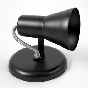 Spot de Sobrepor 1 Lâmpada Tubo Sino Até 100W Aluminio Jm 227/1 Preto Bivolt