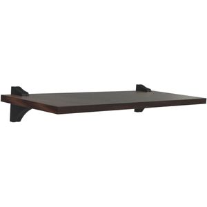 Prateleira Decorativa com Suporte Studio Brasforma KPC UV Chocolate 90x30x1,5cm