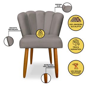 Cadeira Para Mesa de Jantar Flor Moderna - Balaqui Decor