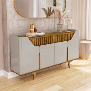 Aparador Buffet com 2 Gavetas e 4 Portas 180cm Multimóveis CR50110