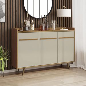 Aparador Buffet com 3 Portas Retrô 135cm Multimóveis CR50104