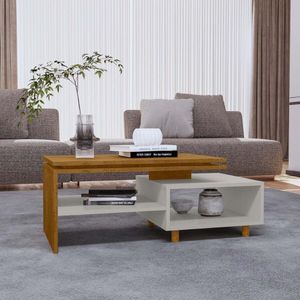 Mesa de Centro com Nichos e Pés 90cm Multimóveis CR45279