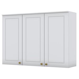 Armario Aereo 3 Portas MDF 120 cm Americana C352 Cinza Henn