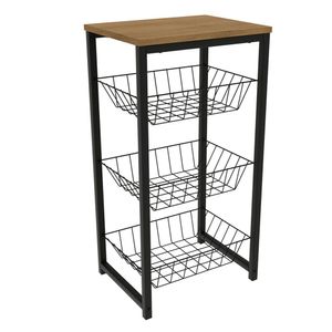 Fruteira De Chão 3 Cestos 75 cm LI035
