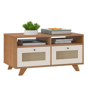 Mesa De Centro 2 Gavetas 91 cm MDF ARLY