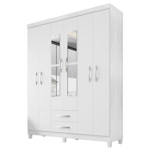 Guarda Roupa Casal Espelho 6P 2G Moden 150 cm INCP