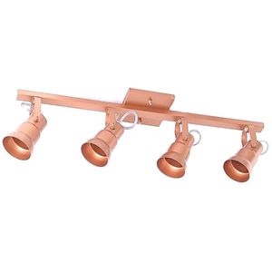 Luminária Trilho de Spot 4 Lâmpadas Arredondado 30W Alumínio Emalustres 2714/.001 Cobre Bivolt