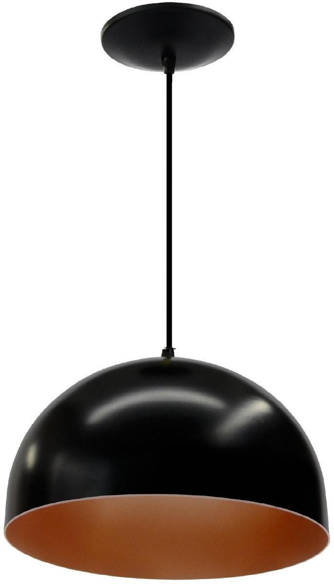 Pendente-1-Lampada-Caps-Arredondado-30W-Aluminio-Emalustres-2350--000-Preto-Cobre-Bivolt