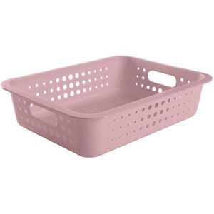Cesto Organizador OU Tamanho G Baixo Rosa 9L