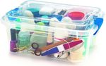 Caixa-Organizadora-Usual-5L-com-Travas-Transparente