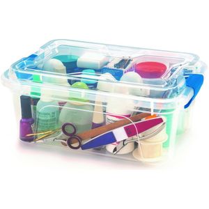 Caixa Organizadora Usual 5L com Travas Transparente