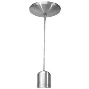 Pendente 1 Lâmpada Slim Arredondado 30W Aluminio Emalustres 2445/.000 Titaneo Bivolt