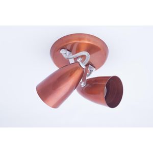 Spot de Sobrepor 2 Lâmpadas Sinsinati Até 100W Alumínio Jm 702/2Cb Cobre Bivolt