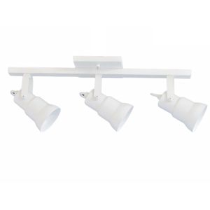 Luminária Trilho de Spot 3 Lâmpadas Arredondado 30W Alumínio Emalustres 2713/.002 Branco Bivolt