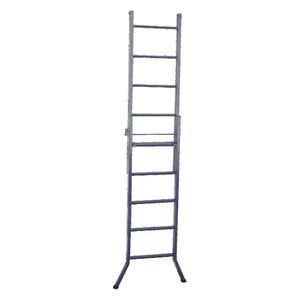 Escada 3 Em 1 Extensiva De Aço 9 E 5 Degraus 270Cm