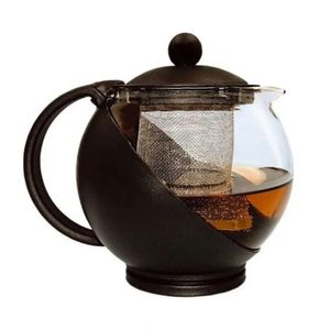Chaleira Infusora 1250 Ml Bule Vidro Filtro Inox Coador Chá