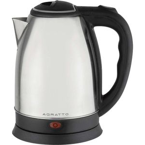 Chaleira Elétrica Agratto Ce01 Prata Em Aço Inox 127v
