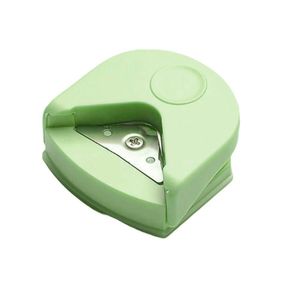 Mini Canteadeira Portátil Para Papel Raio De 5mm Verde