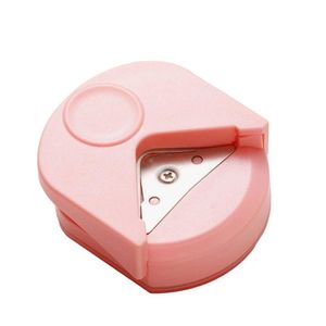 Mini Canteadeira Portátil Para Papel Raio De 5mm Rosa