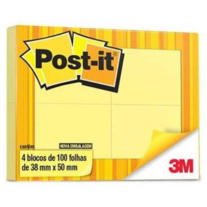 Post-it 653 Amarelo 38x50 3m C/04