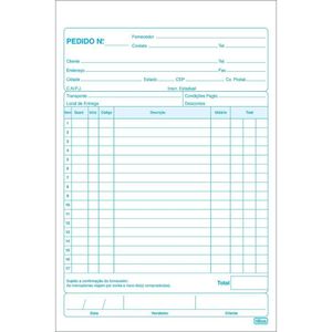 Talão De Pedido 1-18 Medio 24x3 Vias Tilibra - 72 Folhas