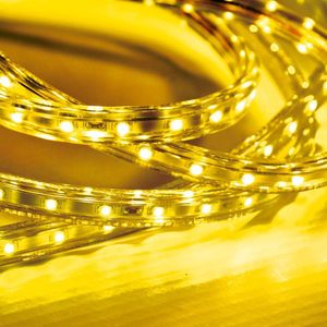 Fita Led Taschibra 5w/m Ip67 220v Alta Proteção Cores Metro 2200k Amarelo âmbar