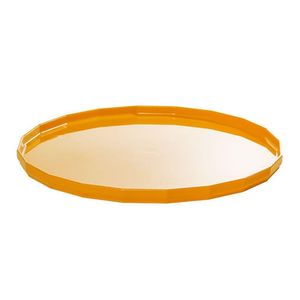Bandeja Elegance Redonda Aro 30 Laranja Em Polipropileno Linha Tropical Vem