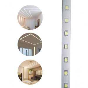 Fita De Led Branco Frio Iluminaçao Decoraçao Sanca Plafon Teto Gesso Rebaixado Luz Casa Comercio