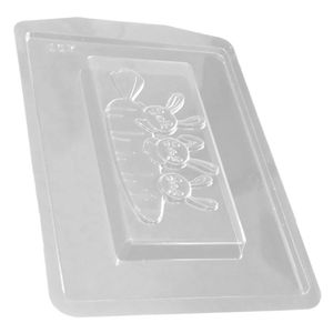 Forma De Silicone Família Coelho - 7,8cm X 15,7cm