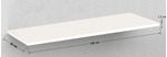 Prateleira Decorativa Bonatto Livorno Branco 120x20x1,2cm