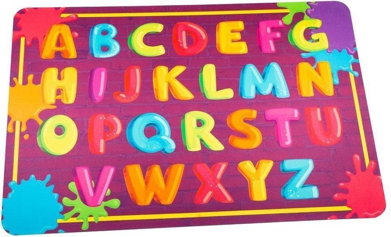 Tapete de Poliester Alklin Home ABC 90x140cm