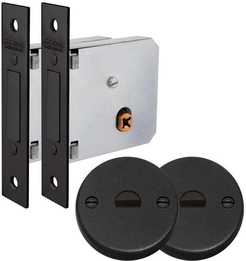 Fechadura-Completo-Supertrava-Quadrichave-Lockwell-Dose-Dupla-Preta-40mm