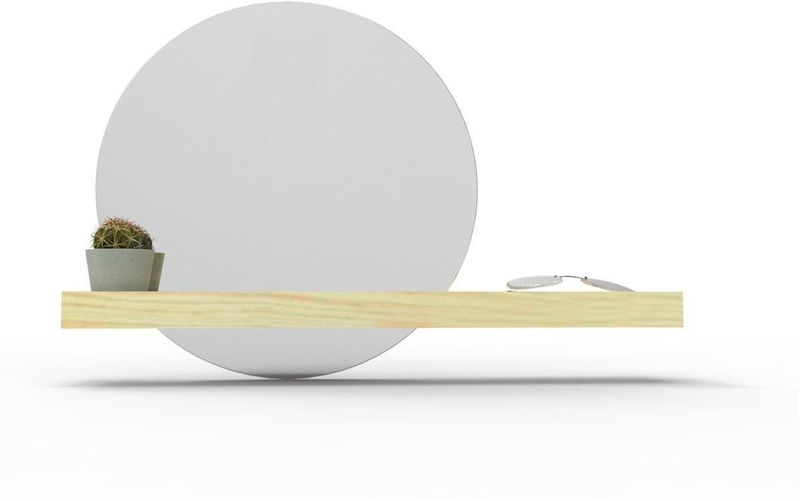 Espelho Decorativo E2G Design Shelf Pinus Redondo 40cm-ns_174558_1