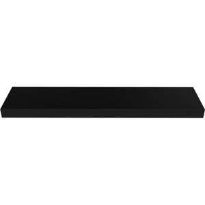 Prateleira Decorativa com Suporte Stilo Montfácil Preto Borda Reta 60x14cm