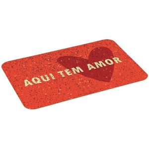 Capacho Alklin Home Aqui Tem Amor 40X60Cm