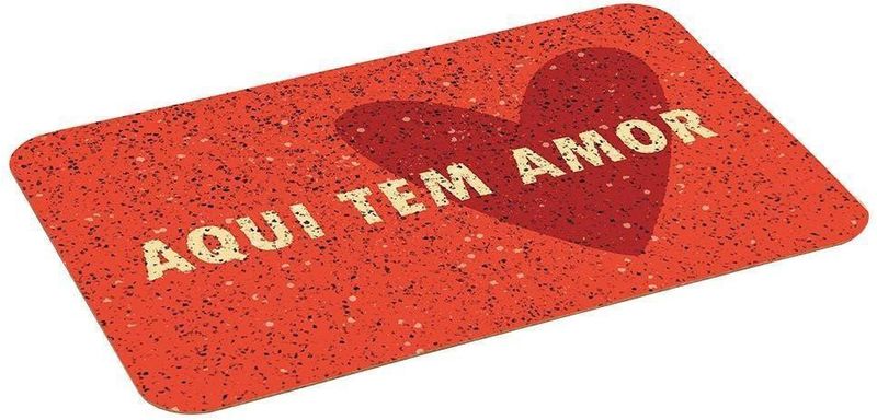 Capacho Alklin Home Aqui Tem Amor 40X60Cm