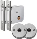 Fechadura Completo Supertrava Quadrichave Lockwell Dose Dupla Inox Escovado 40mm