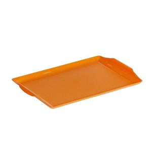 Bandeja Square Retangular 23x35 Laranja Em Polipropileno Linha Tropical Vem
