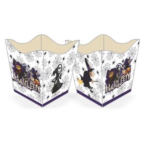 Cachepot De Papel Halloween Monstros - 10 Unidades